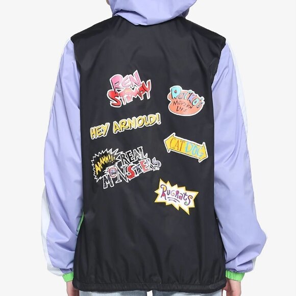 Nickelodeon '90s Logos Windbreaker - Picture 1 of 12